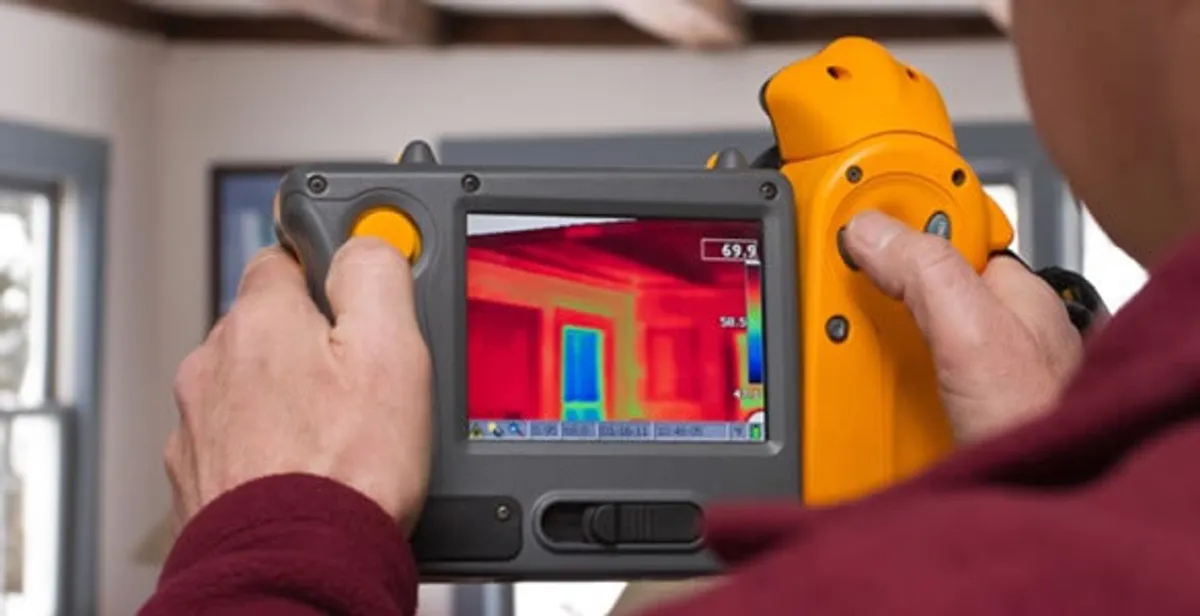 home energy audit service capturing thermal readings to analyze insulation and electrical efficiency in Staten Island, NY