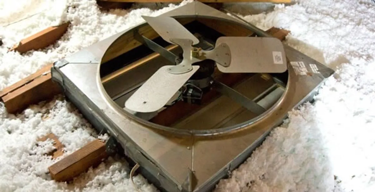 whole house fan installation services with attic-mounted ventilation unit in Staten Island, NY