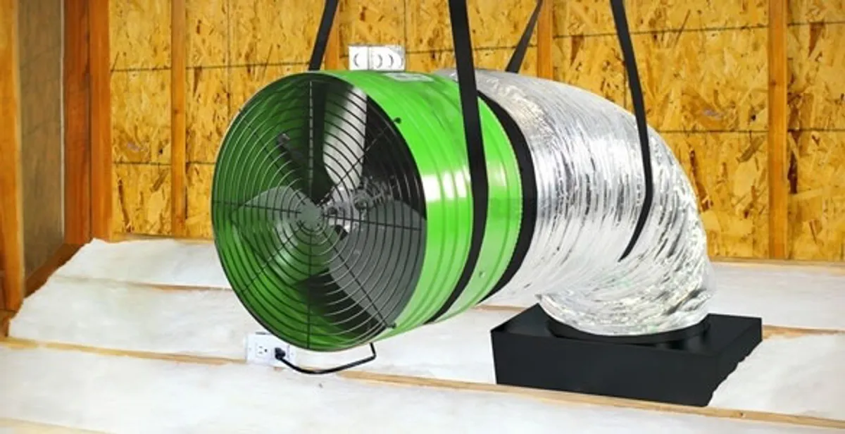 whole house fan installation services with professionally mounted ventilation fan system in Staten Island, NY